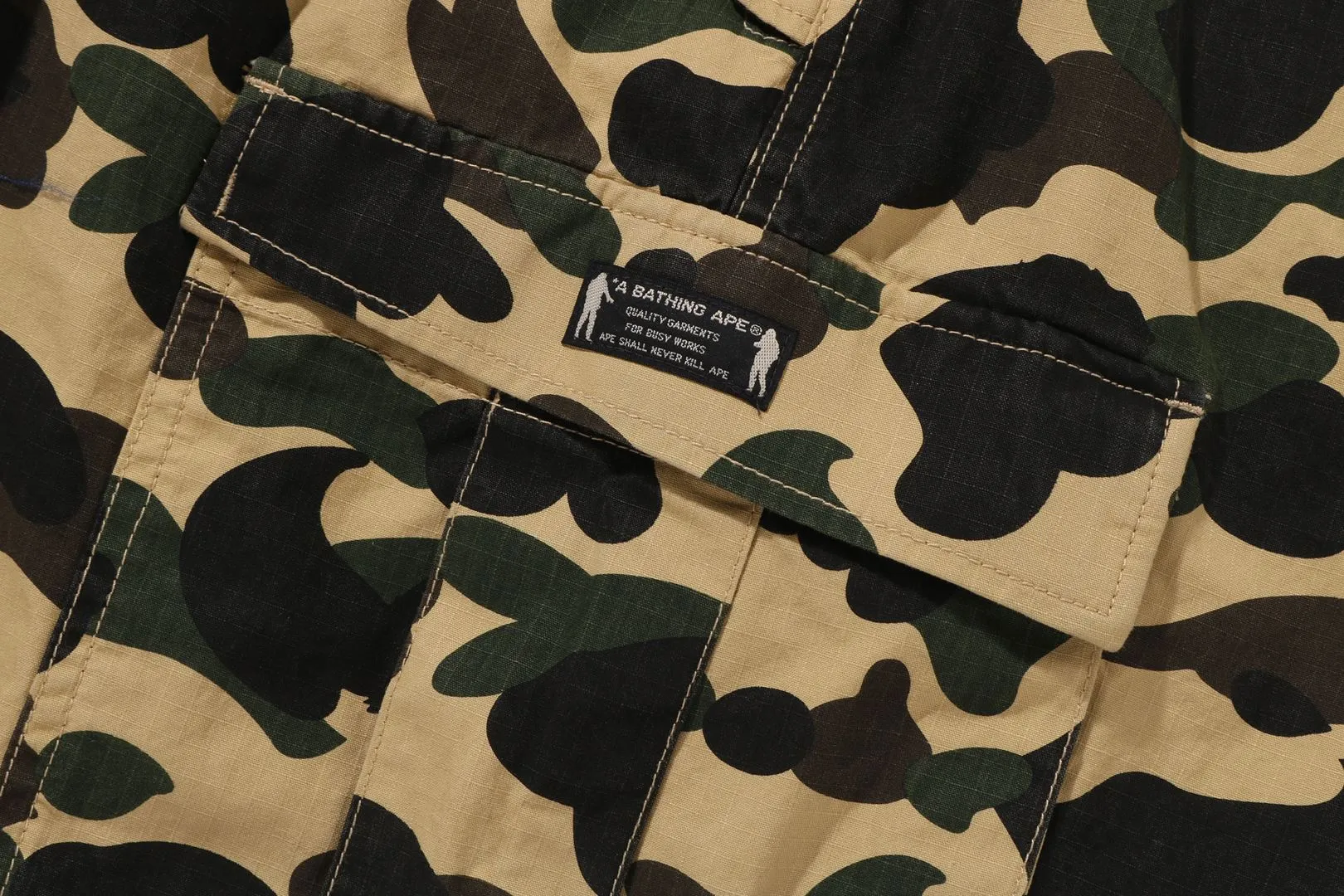 1ST CAMO RIPSTOP CARGO SHORTS sold by Bape product image thumbnail 5