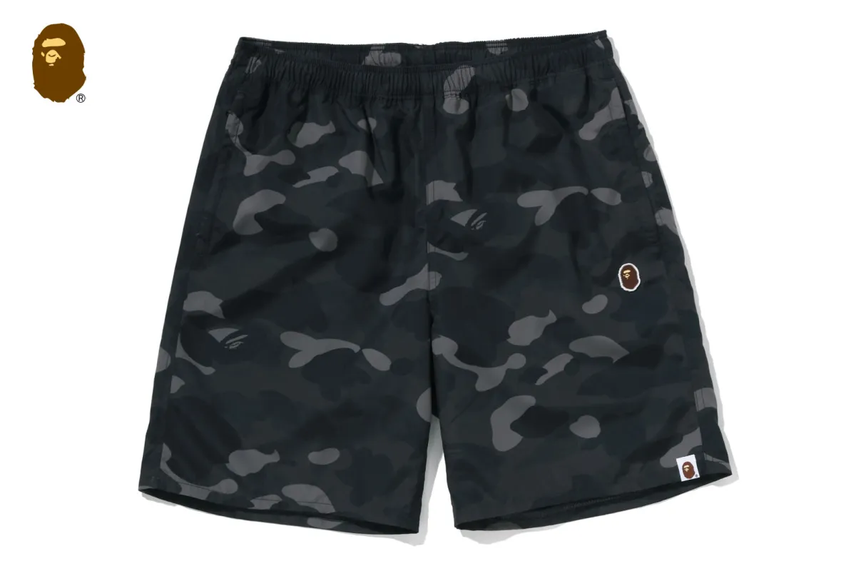 COLOR CAMO APE HEAD ONE POINT BEACH SHORTS made by Bape