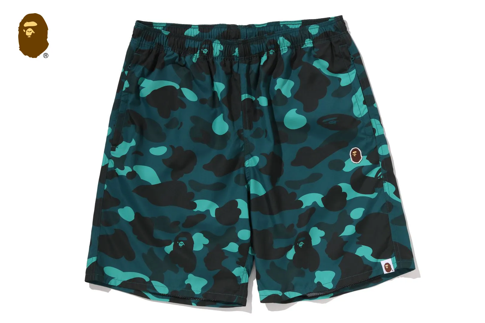 COLOR CAMO APE HEAD ONE POINT BEACH SHORTS sold by Bape product image thumbnail 5