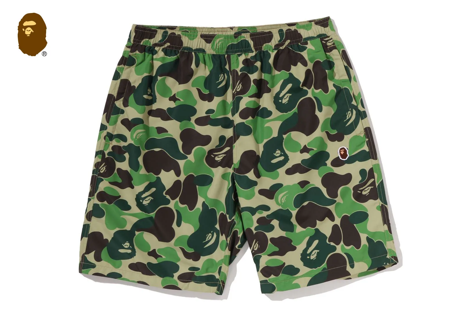 ABC CAMO APE HEAD ONE POINT BEACH SHORTS sold by Bape product image thumbnail 5