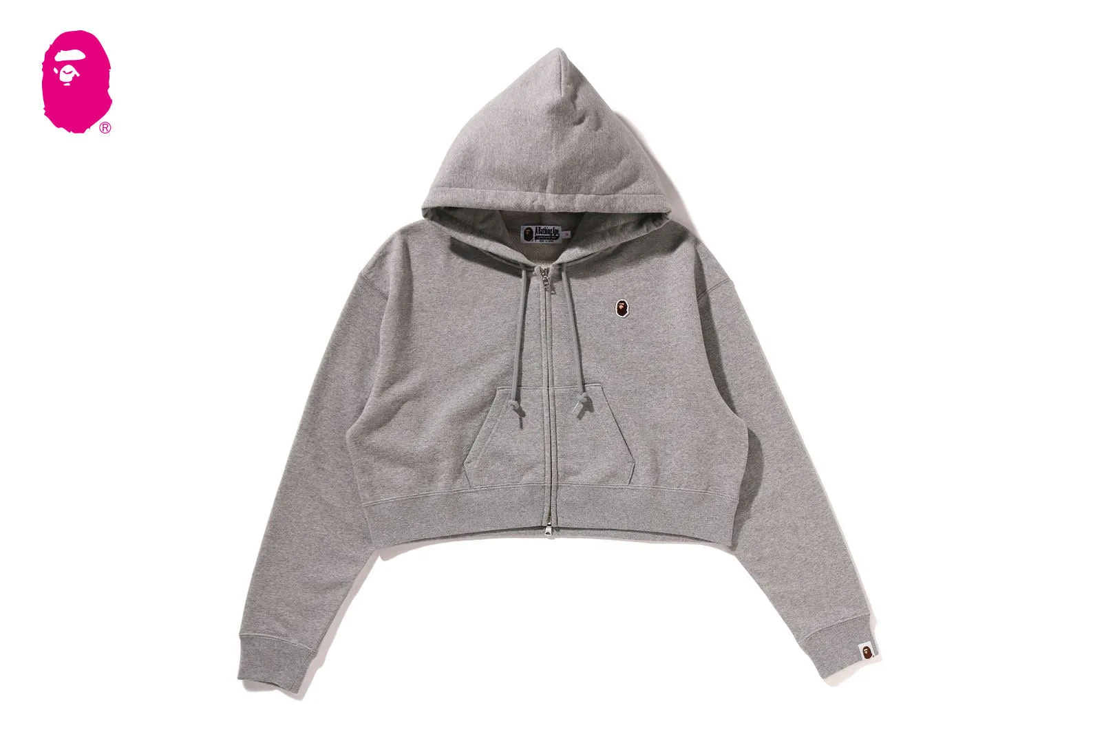 APE HEAD ONE POINT CROPPED ZIP HOODIE sold by Bape product image thumbnail 4