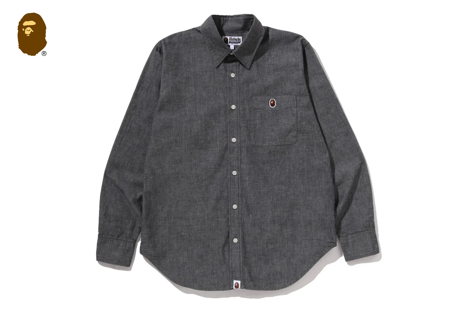 ONE POINT CHAMBRAY SHIRT sold by Bape