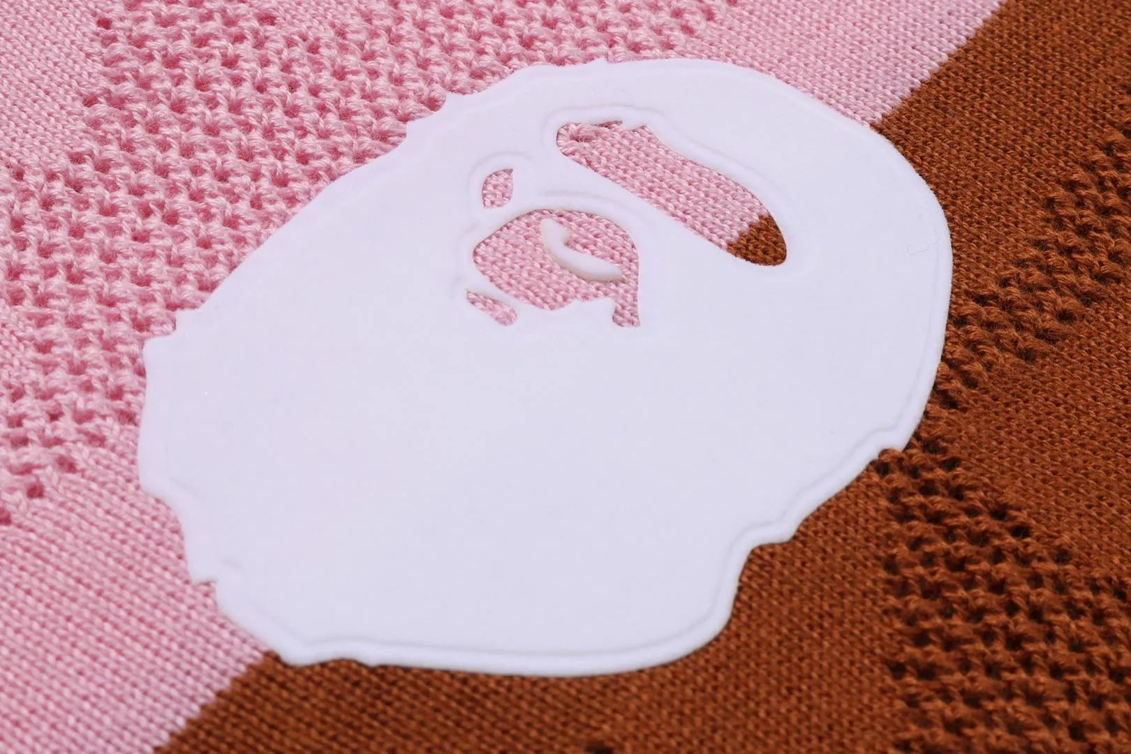 STA STRIPE PATTERN JACQUARD MULTI LOGO RELAXED FIT LS TEE sold by Bape product image thumbnail 3