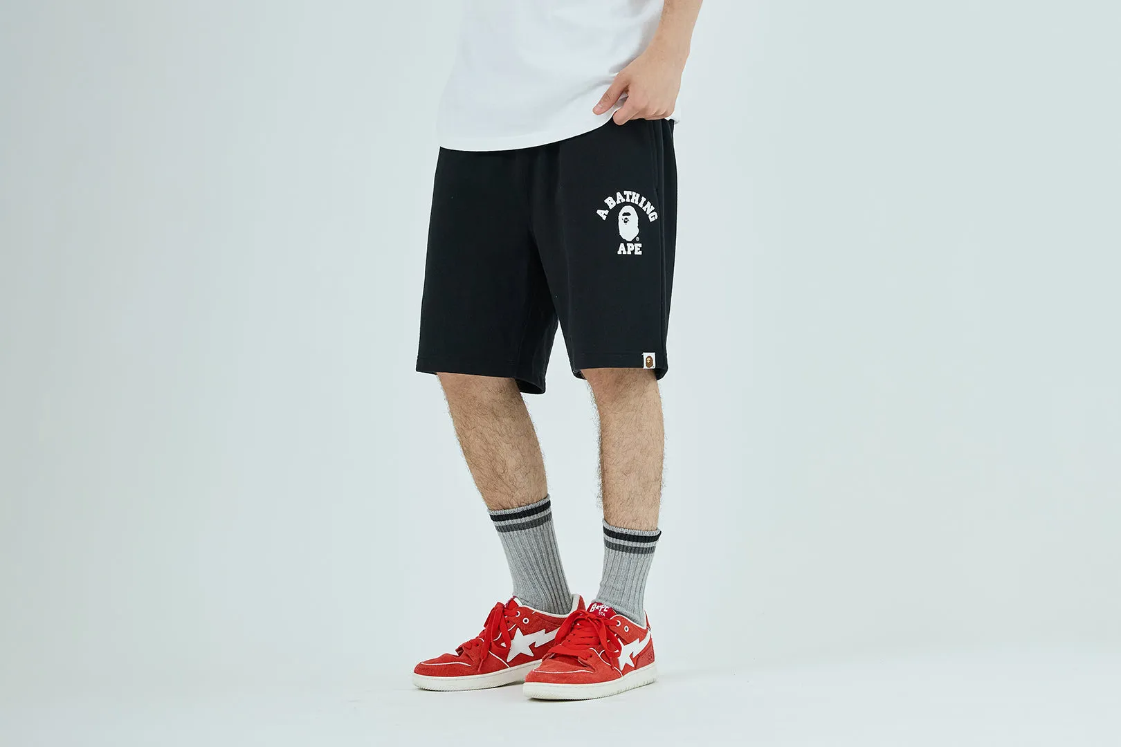 COLLEGE SWEAT SHORTS sold by Bape product image thumbnail 2