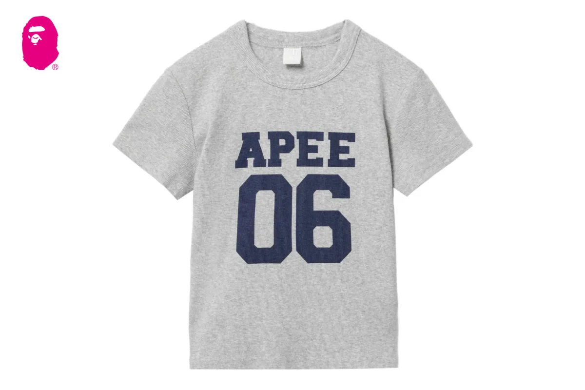 APEE 06 PRINT CROP TEE made by Bape