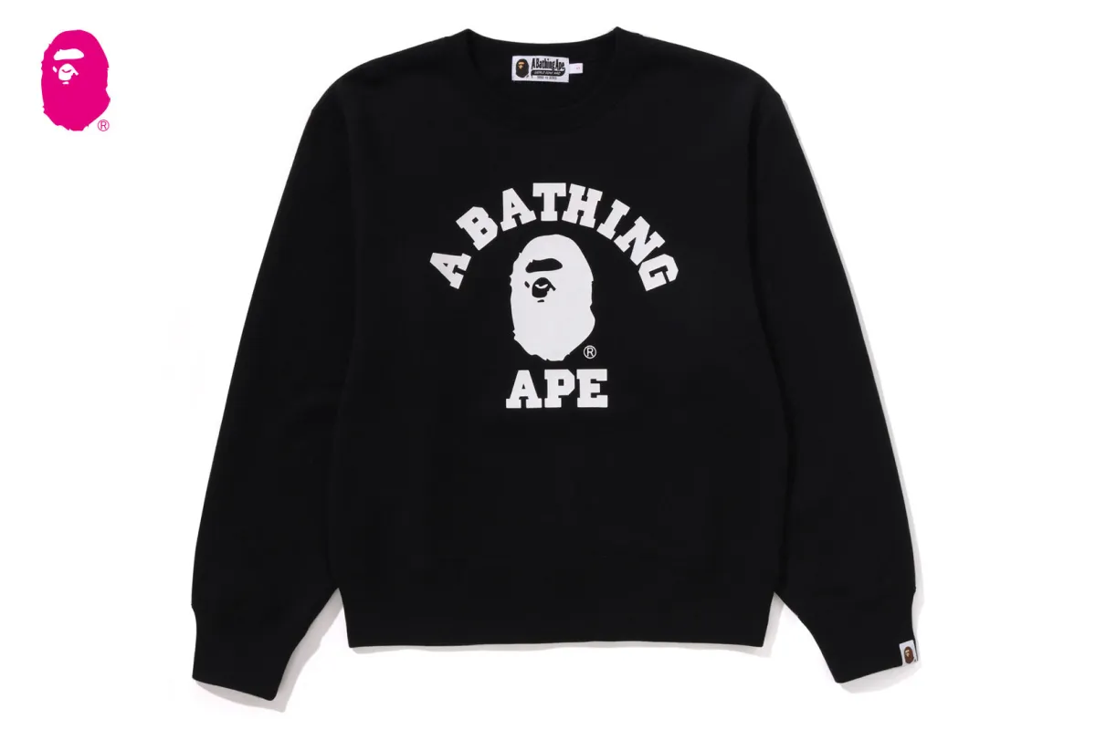 COLLEGE CREWNECK SWEATSHIRT made by Bape