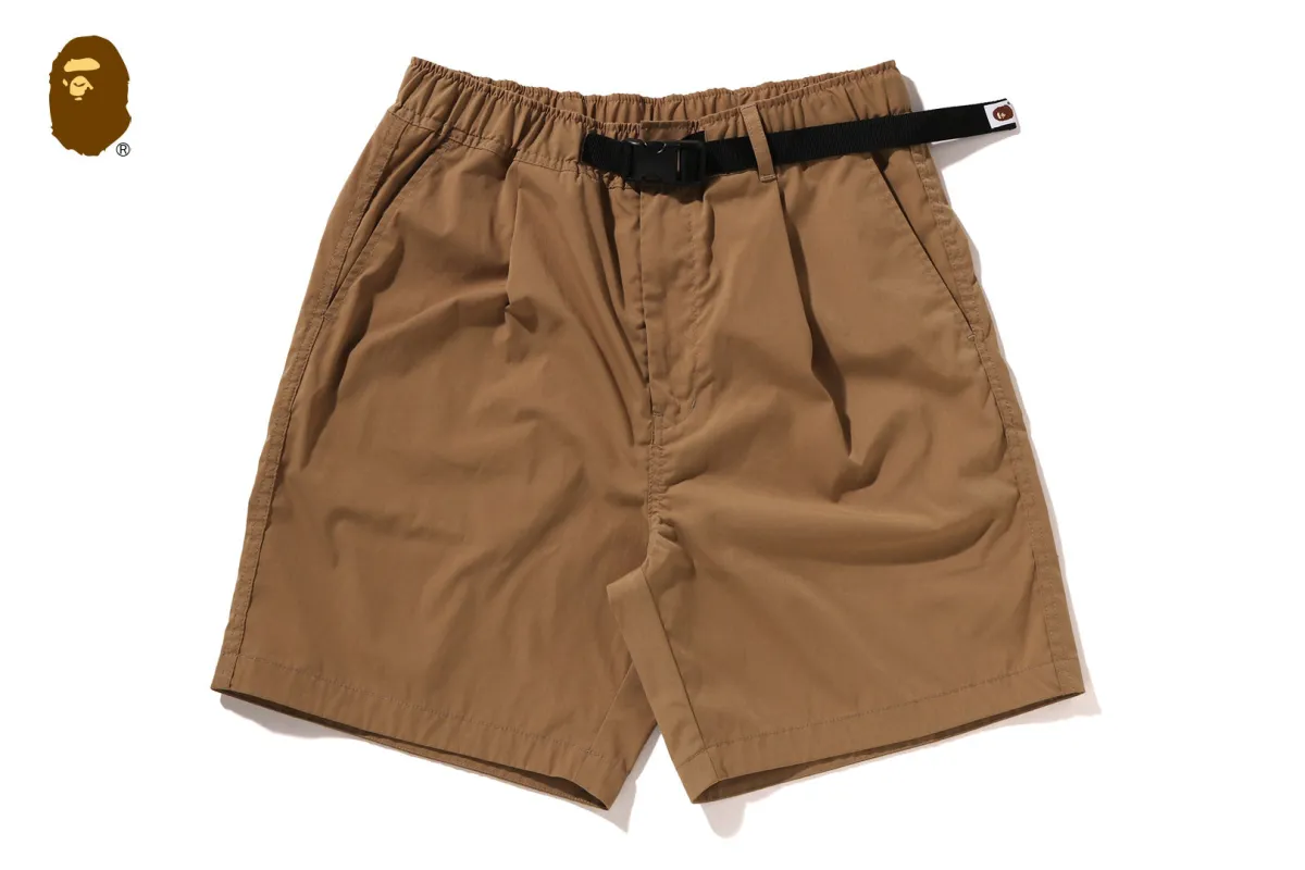 BELT 1 PLEAT ELASTICATED RELAXED FIT SHORTS made by Bape
