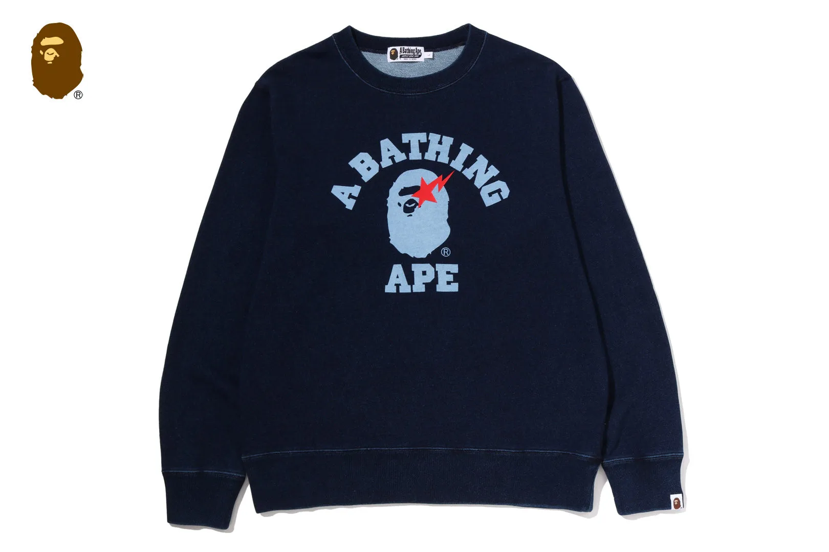 COLLEGE INDIGO CREWNECK SWEATSHIRTS sold by Bape