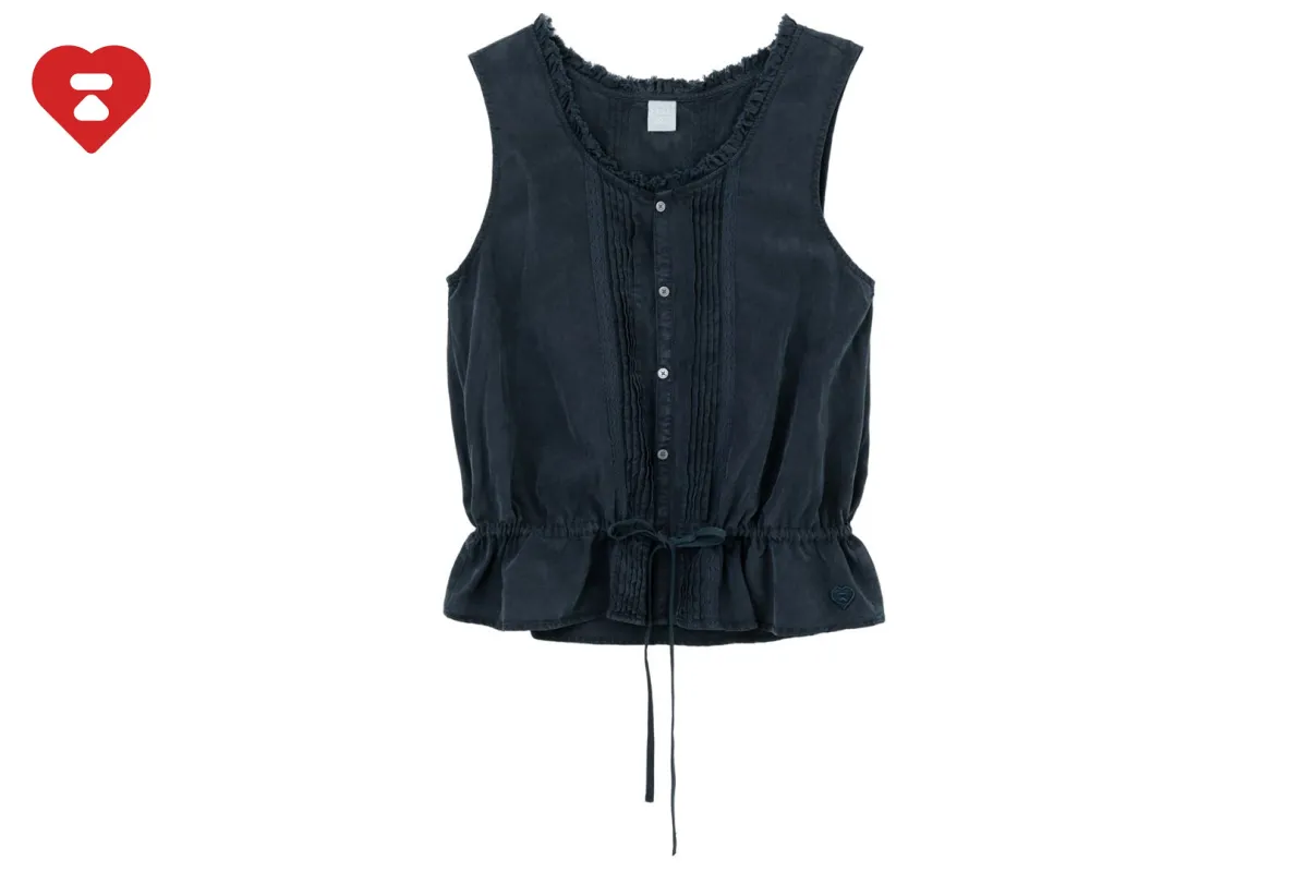 HEART BADGE WOVEN GARMENT DYE TANK TOP made by Bape