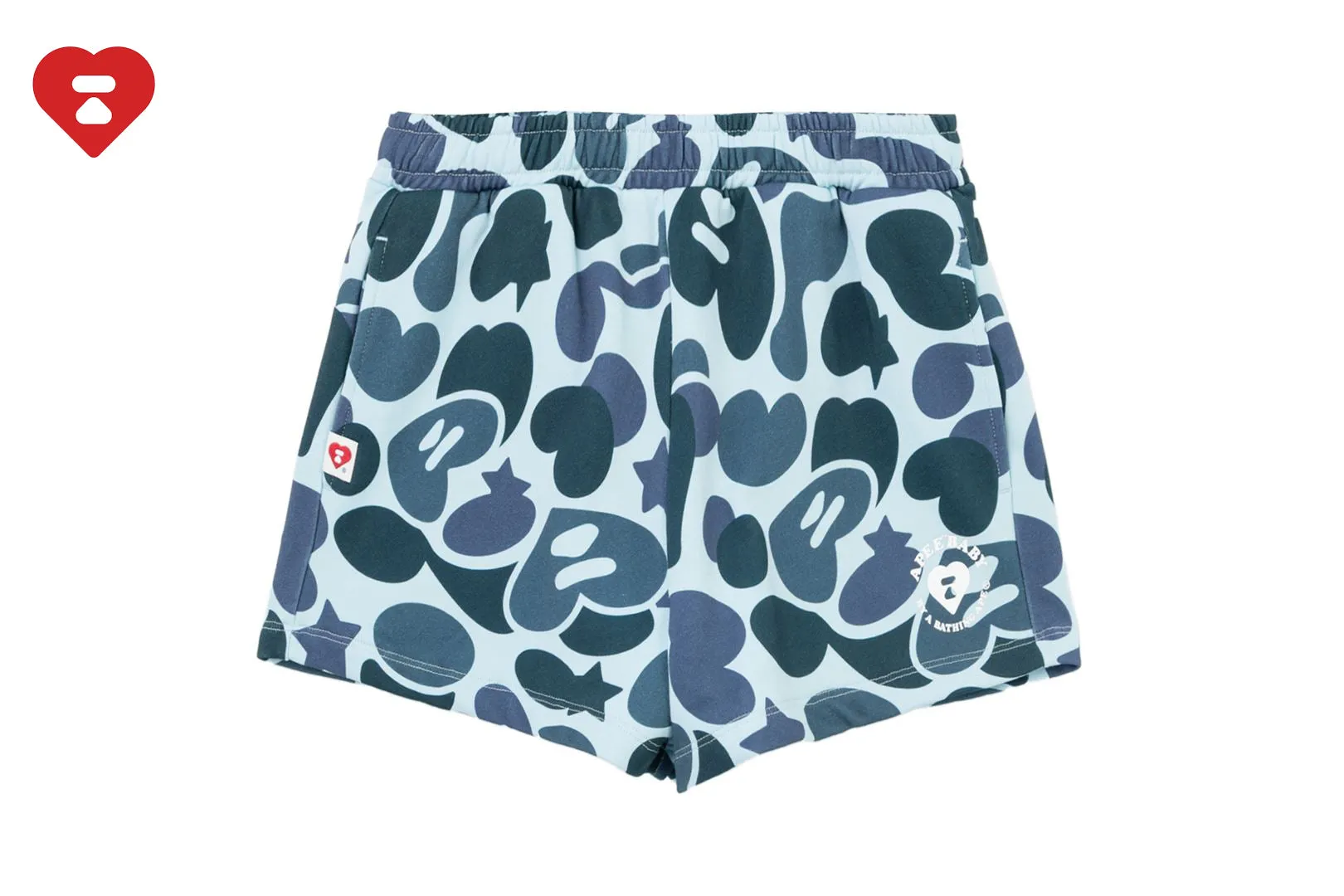 CAMO SWEAT SHORTS sold by Bape