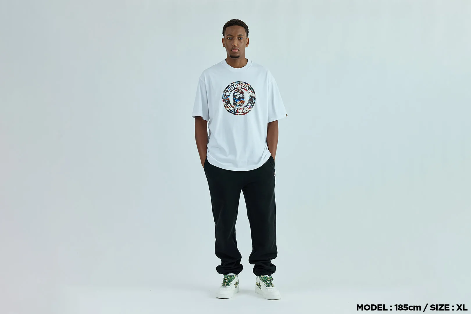 HYBRID CAMO BUSY WORKS RELAXED FIT TEE sold by Bape product image thumbnail 3
