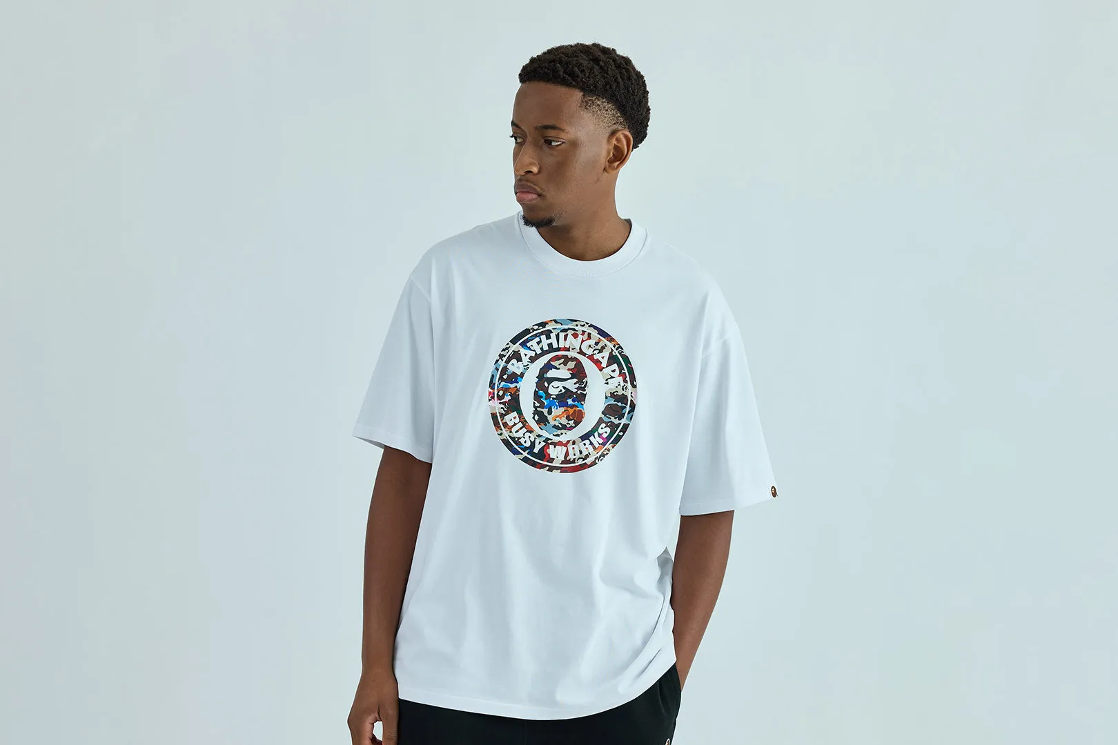 HYBRID CAMO BUSY WORKS RELAXED FIT TEE sold by Bape product image thumbnail 2
