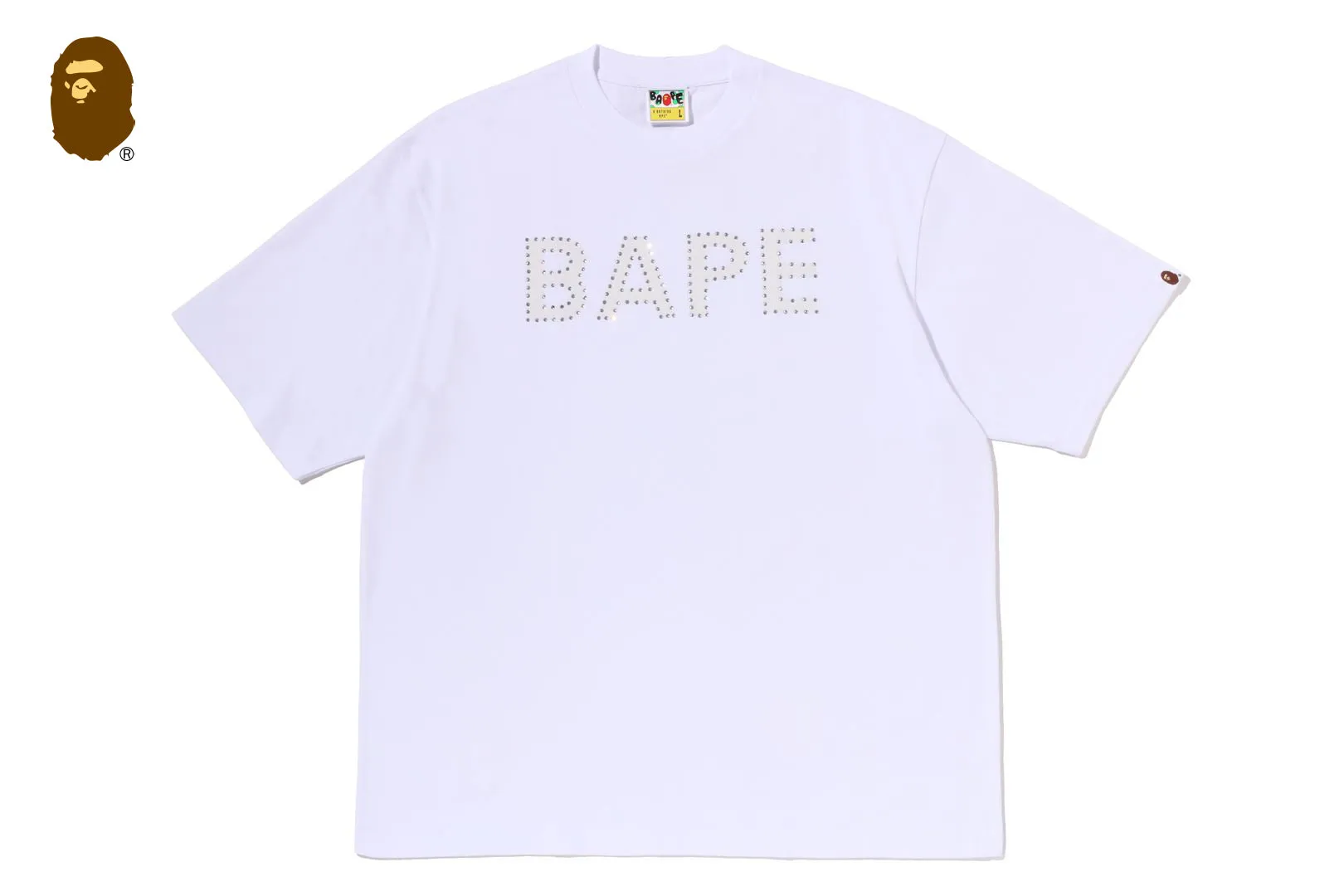BAPE RHINESTONE LOGO RELAXED FIT TEE sold by Bape