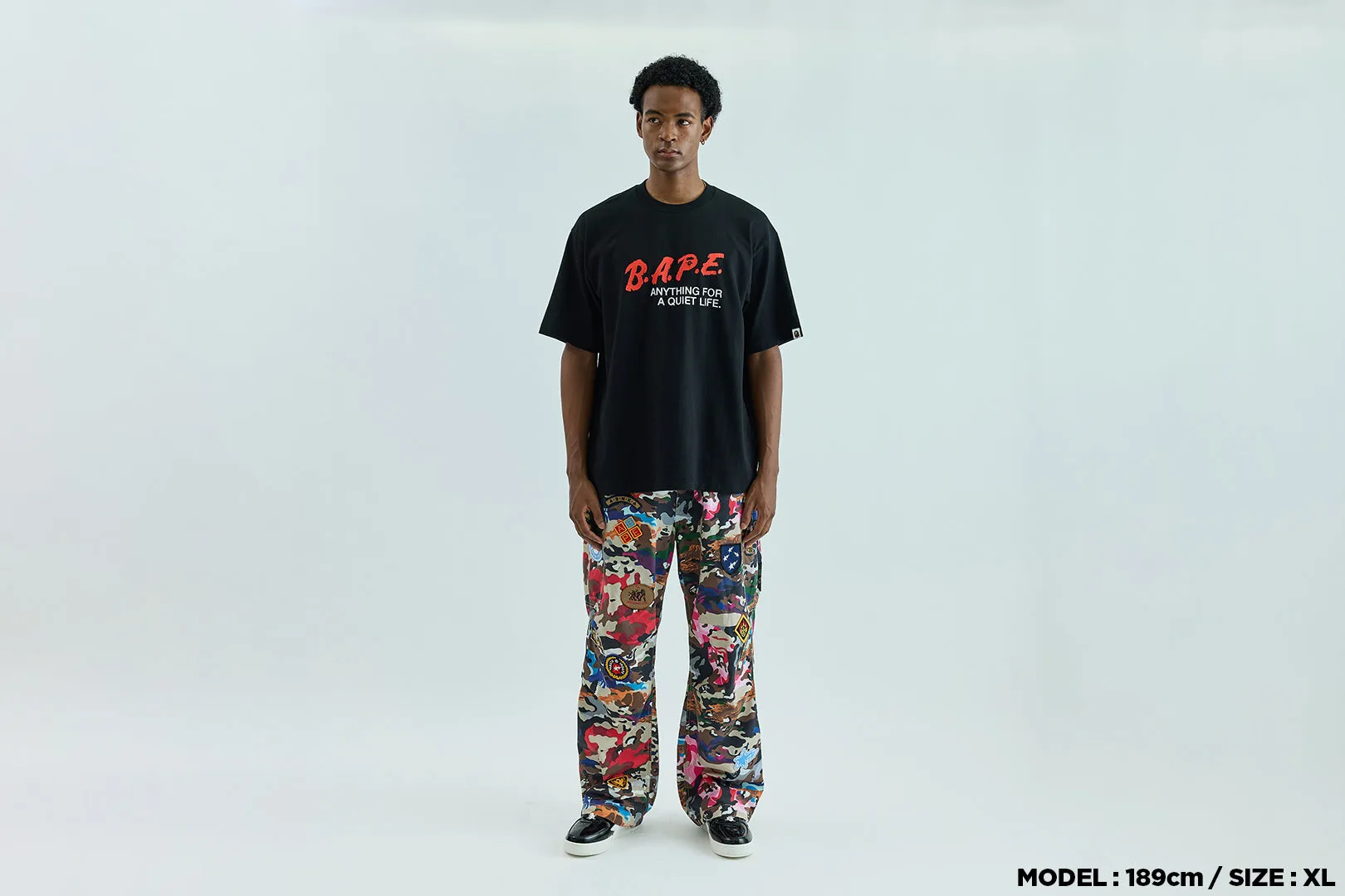 BAPE MOTTO LOGO RELAXED FIT TEE sold by Bape product image thumbnail 3