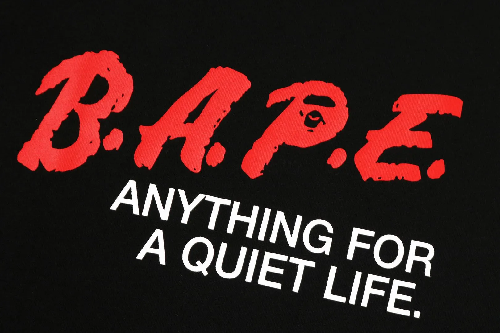 BAPE MOTTO LOGO RELAXED FIT TEE sold by Bape product image thumbnail 5