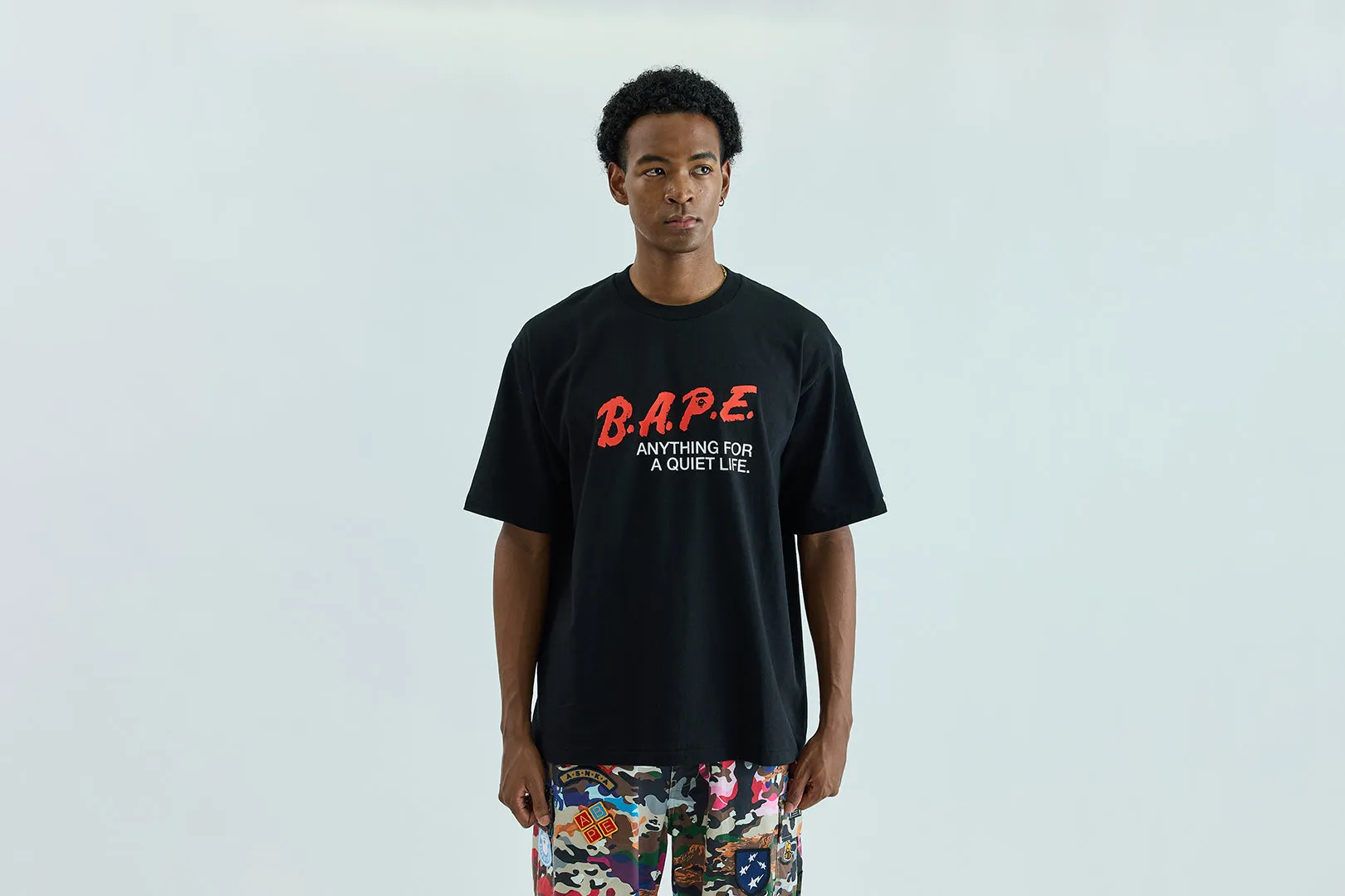BAPE MOTTO LOGO RELAXED FIT TEE sold by Bape product image thumbnail 2