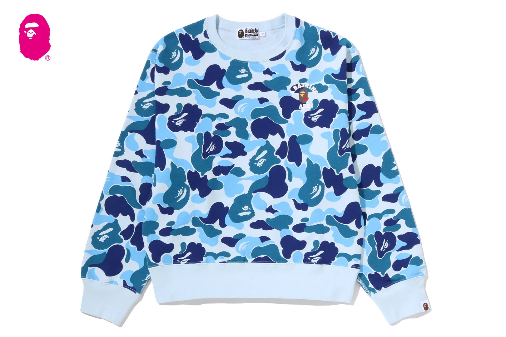 ABC CAMO COLLEGE CREWNECK SWEATSHIRT sold by Bape product image thumbnail 4