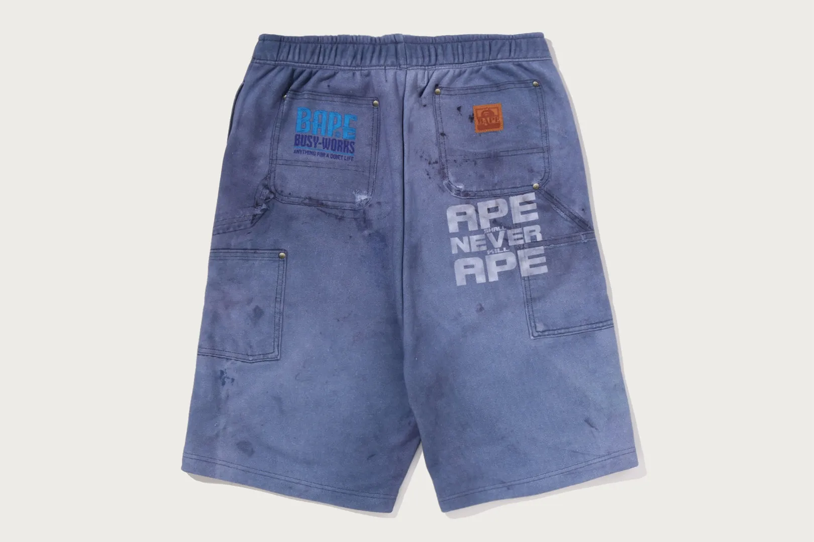 FAKE PRINT RELAXED FIT SWEAT SHORTS sold by Bape product image thumbnail 2