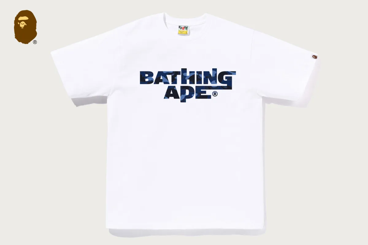 COLOR CAMO BATHING APE LOGO TEE made by Bape