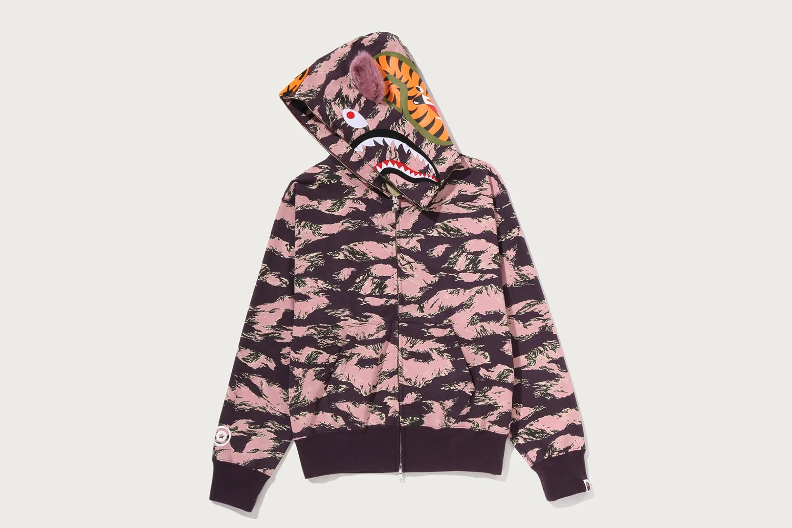 TIGER CAMO TIGER SHARK FULL ZIP HOODIE sold by Bape product image thumbnail 3