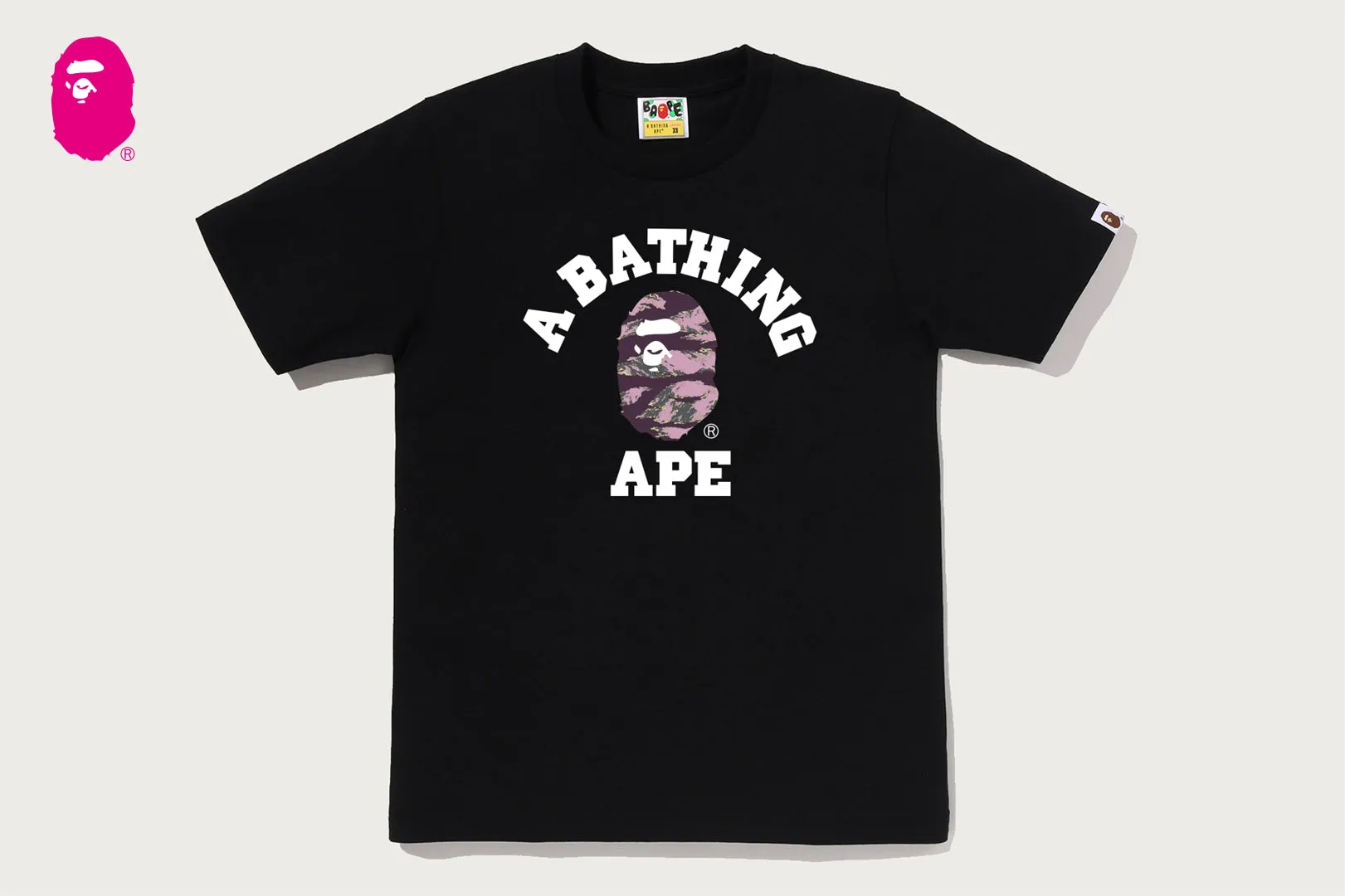 TIGER CAMO COLLEGE TEE sold by Bape product image thumbnail 5