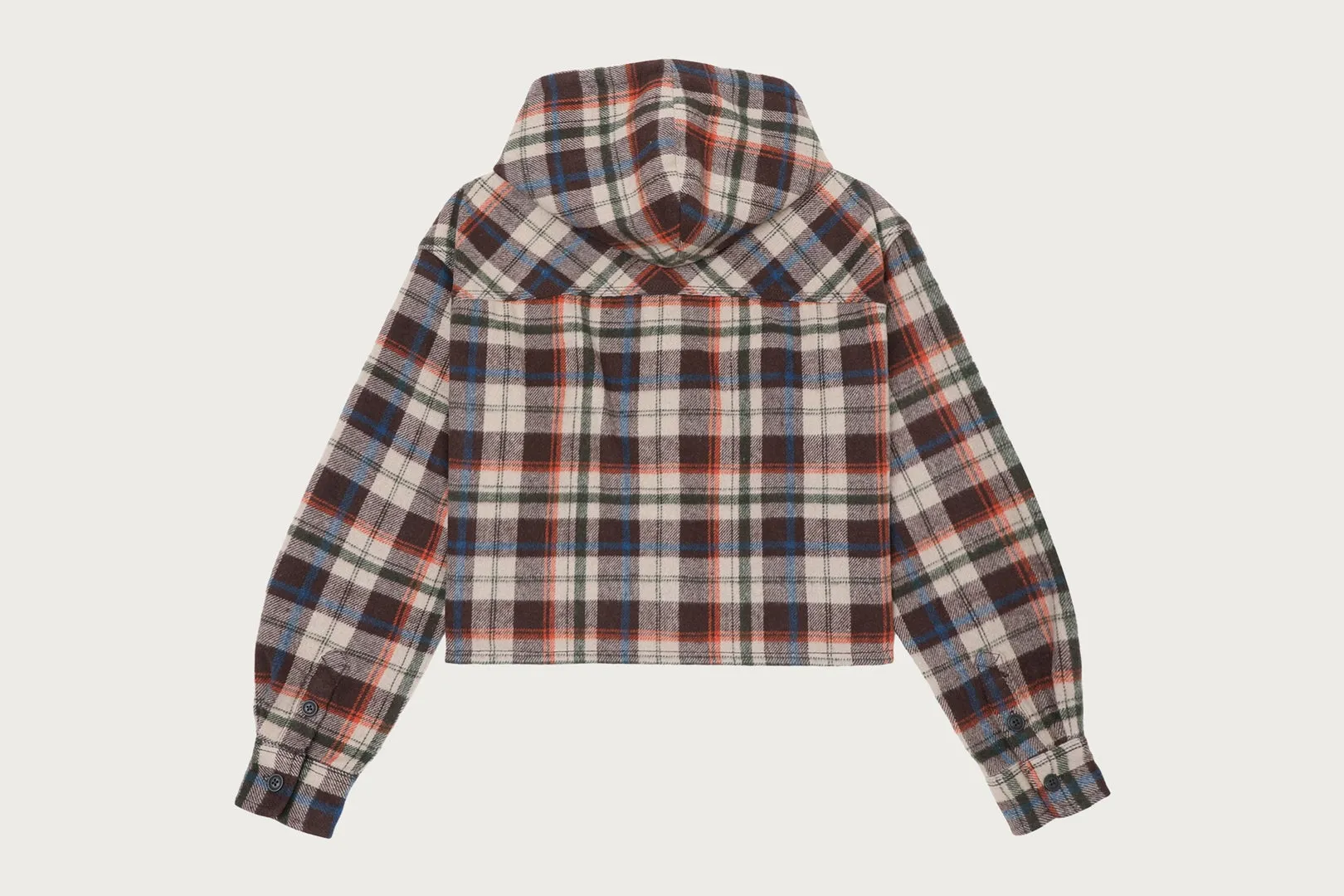 HEART PATCH FLANNEL CHECK HOODIE SHIRT sold by Bape product image thumbnail 2