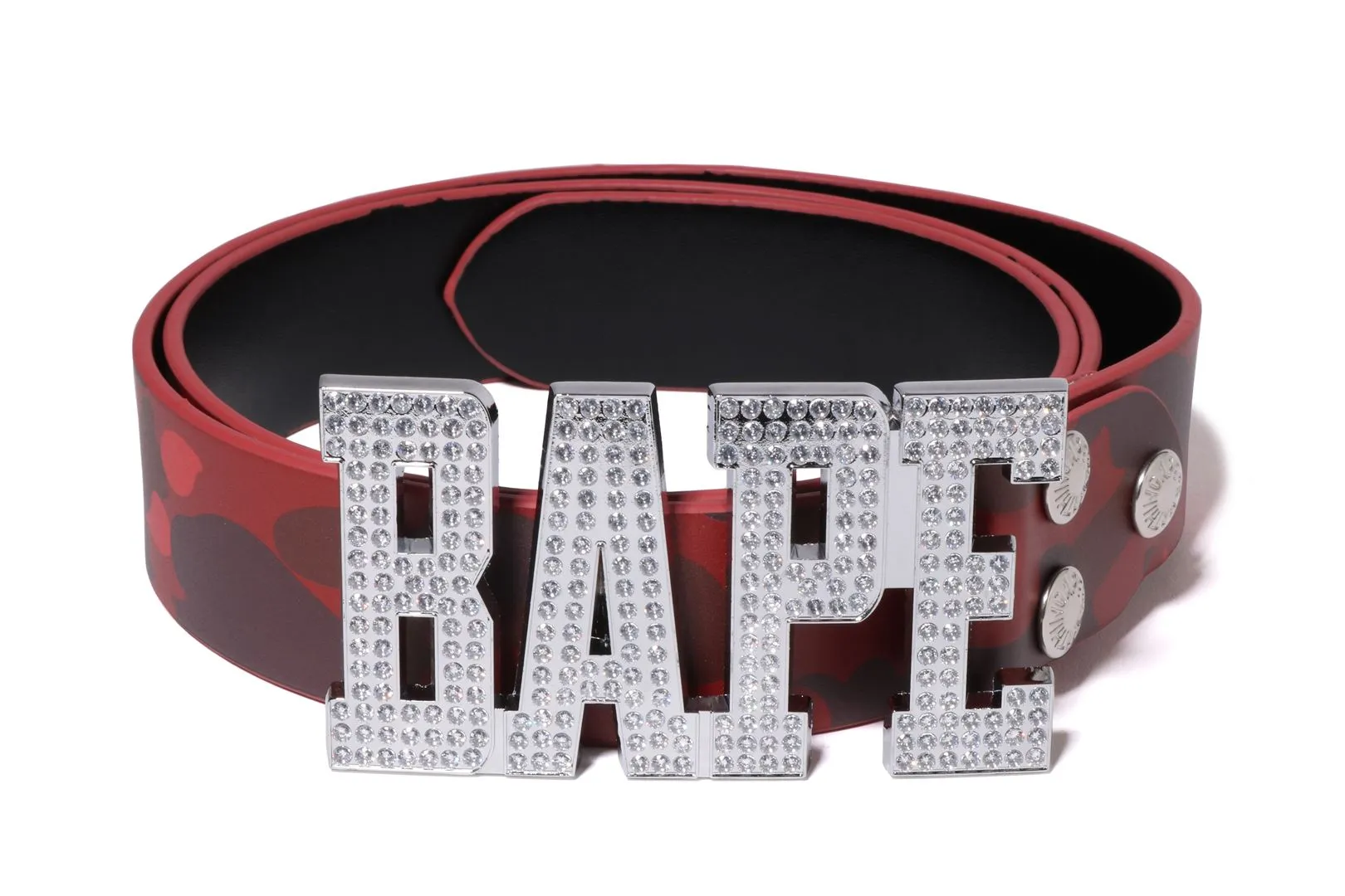 COLOR CAMO BAPE LEATHER BELT sold by Bape