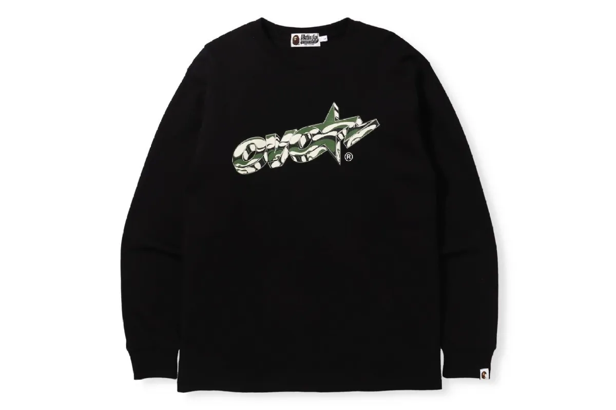 【 BAPE X OVO 】LONG SLEEVE TEE made by Bape