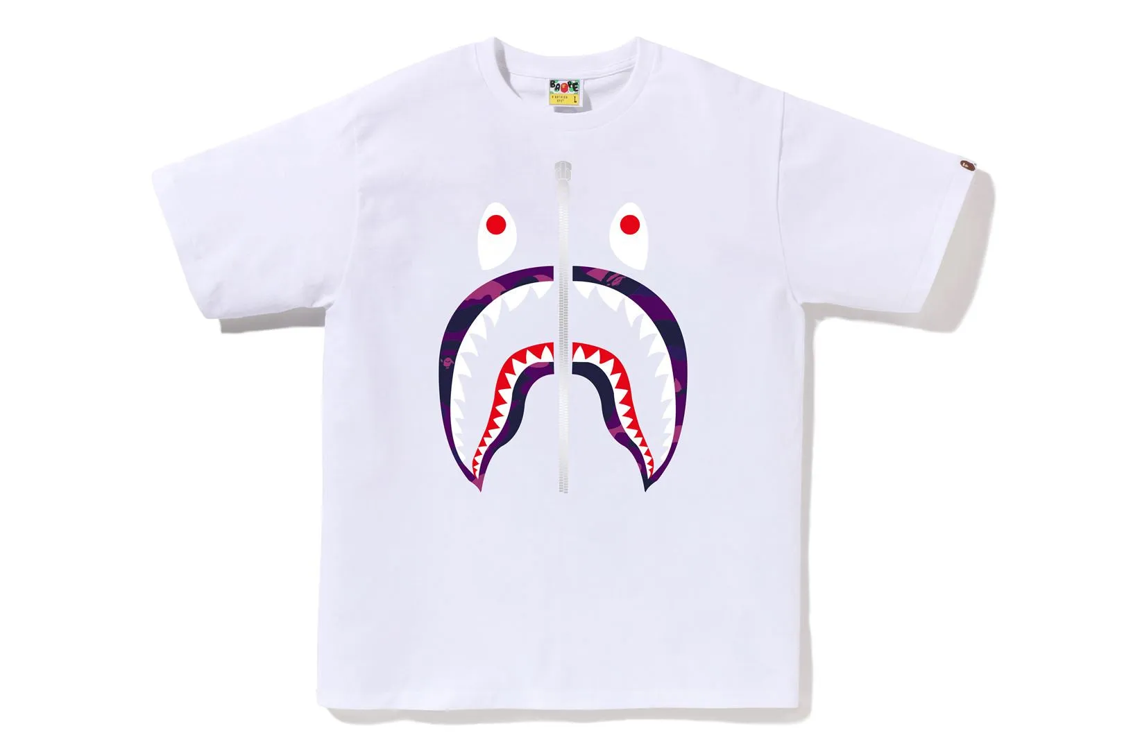 COLOR CAMO SHARK TEE sold by Bape