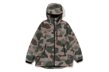 LAYERED LINE CAMO SHELL JACKET sold by Bape