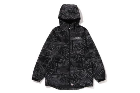 LAYERED LINE CAMO SHELL JACKET sold by Bape