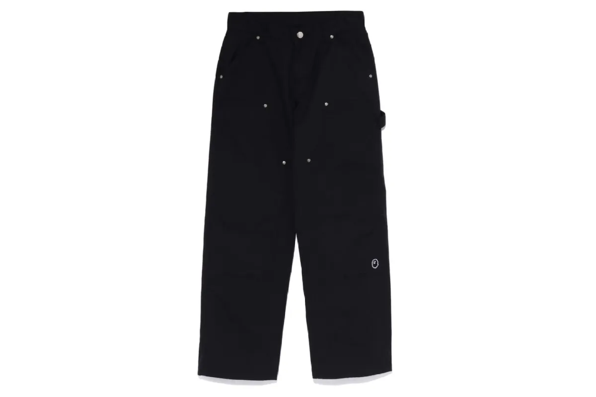 APE HEAD ONE POINT LOW WAIST WORK PANTS sold by Bape