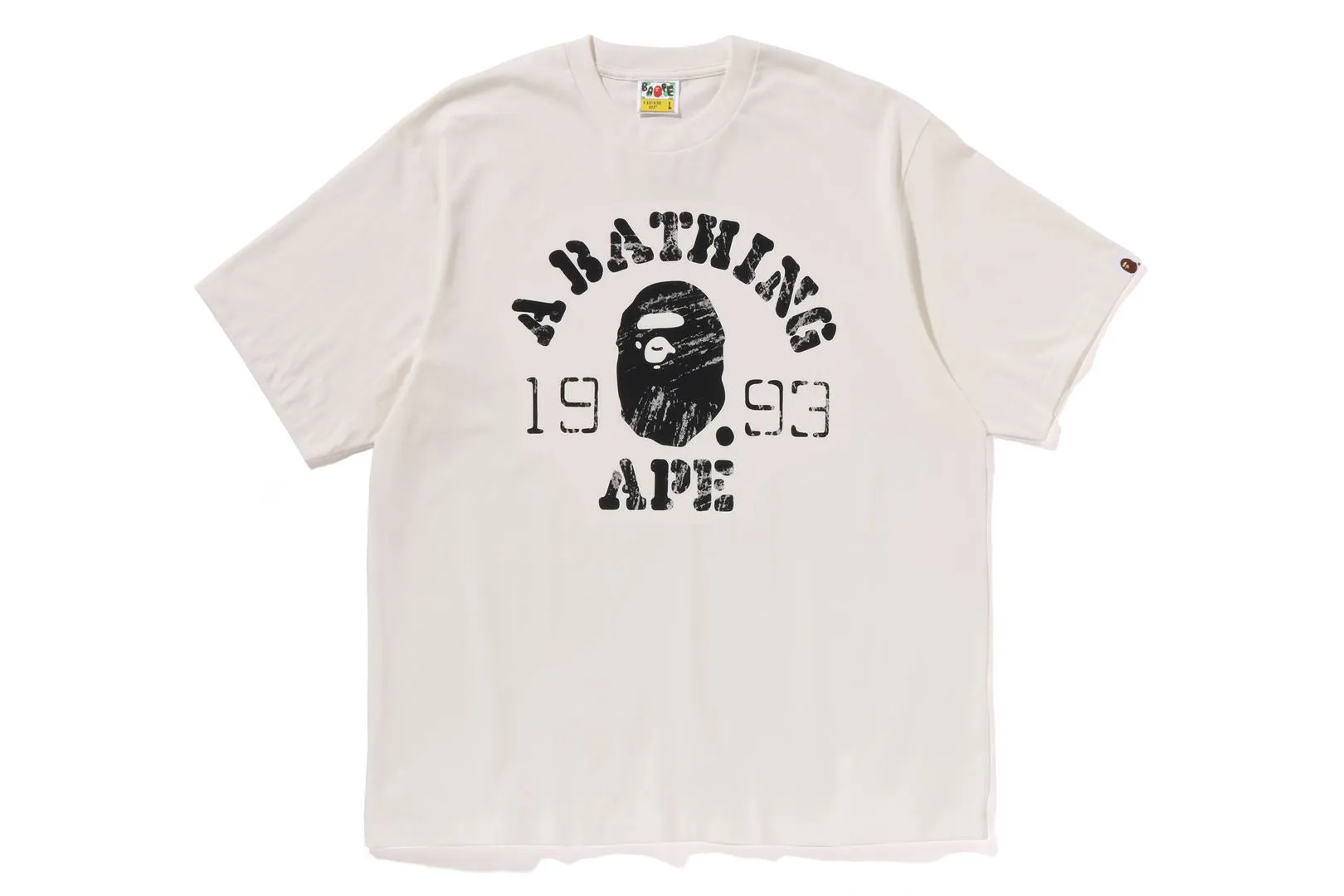 SCREEN PRINT COLLEGE RELAXED FIT TEE sold by Bape