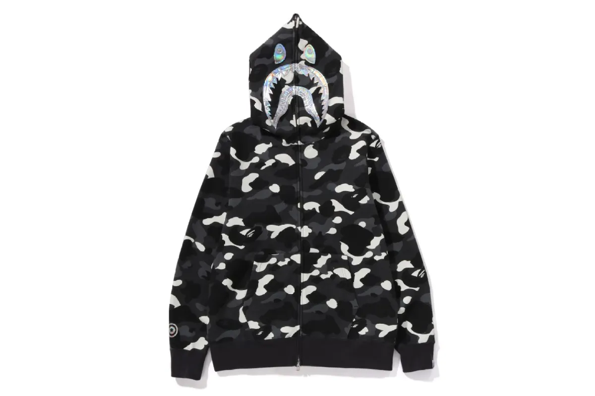 CITY CAMO SHARK FULL ZIP HOODIE sold by Bape