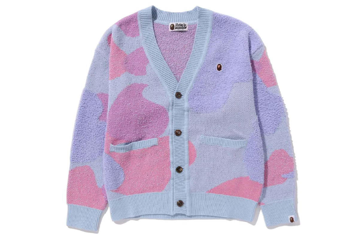 LIQUID CAMO KNIT CARDIGAN sold by Bape