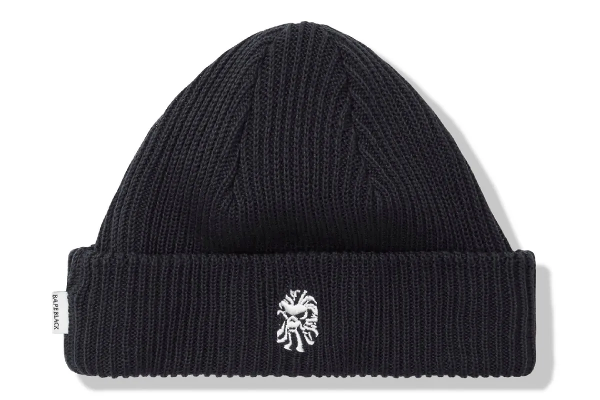 【 BAPE BLACK X NEW ERA 】LOGO BEANIE sold by Bape