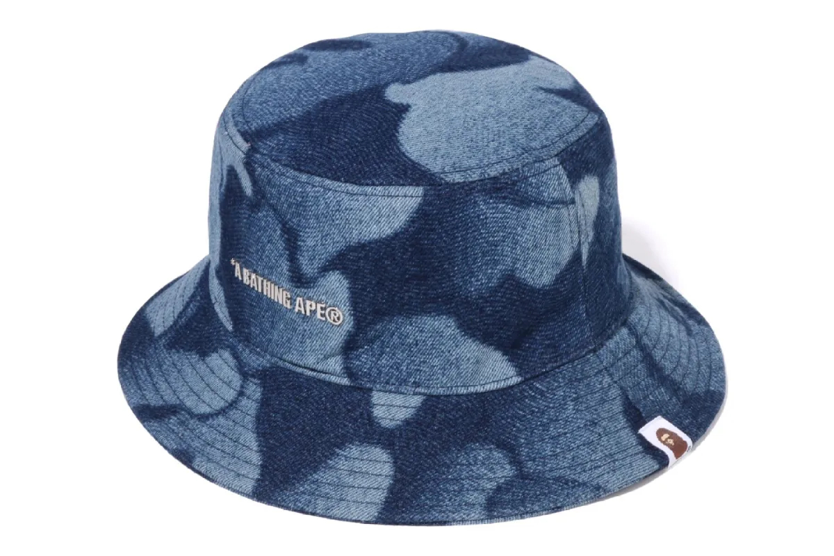 RAINBOW JACQUARD METAL LOGO PIN BUCKET HAT made by Bape