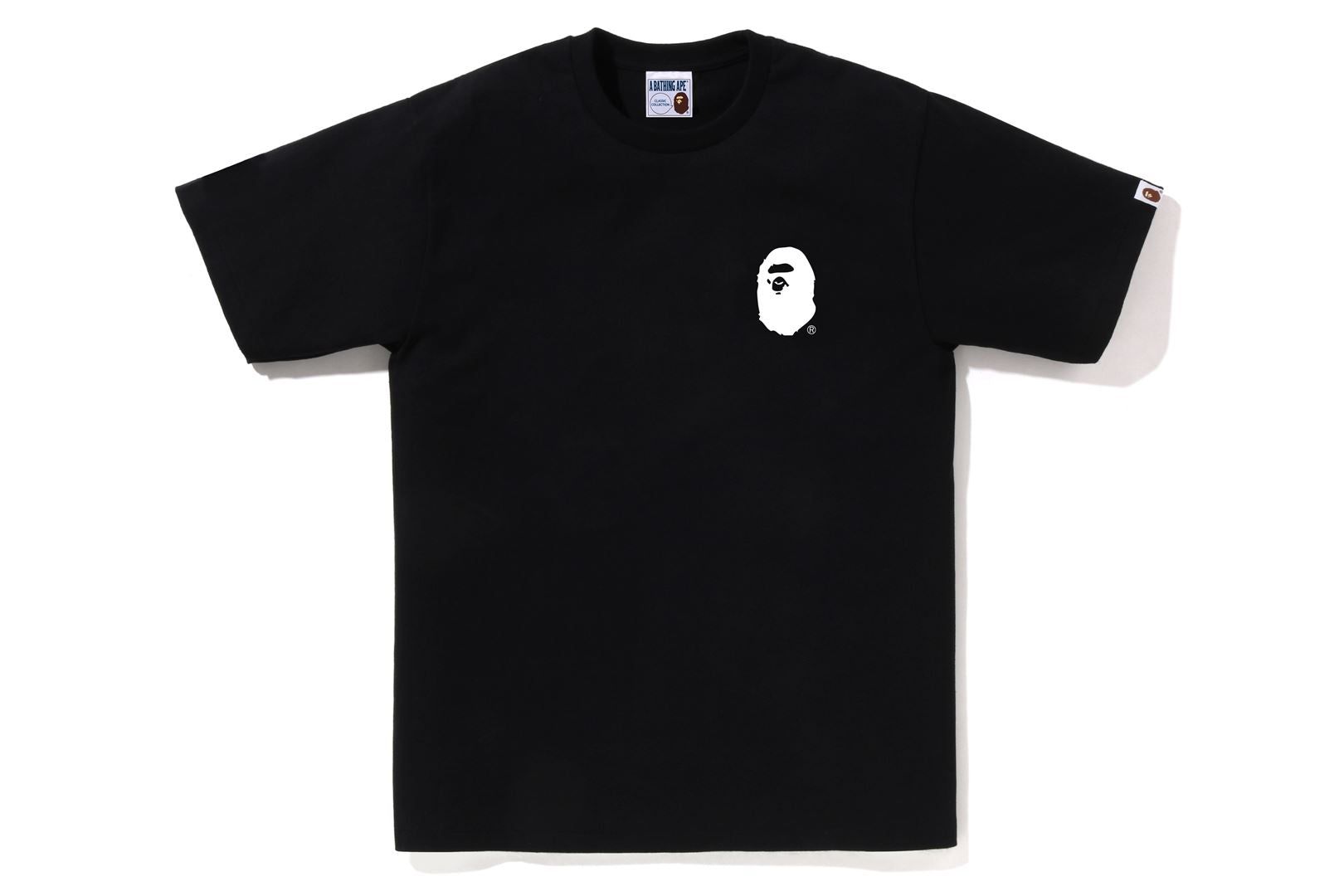 A BATHING APE LETTERED TEE sold by Bape