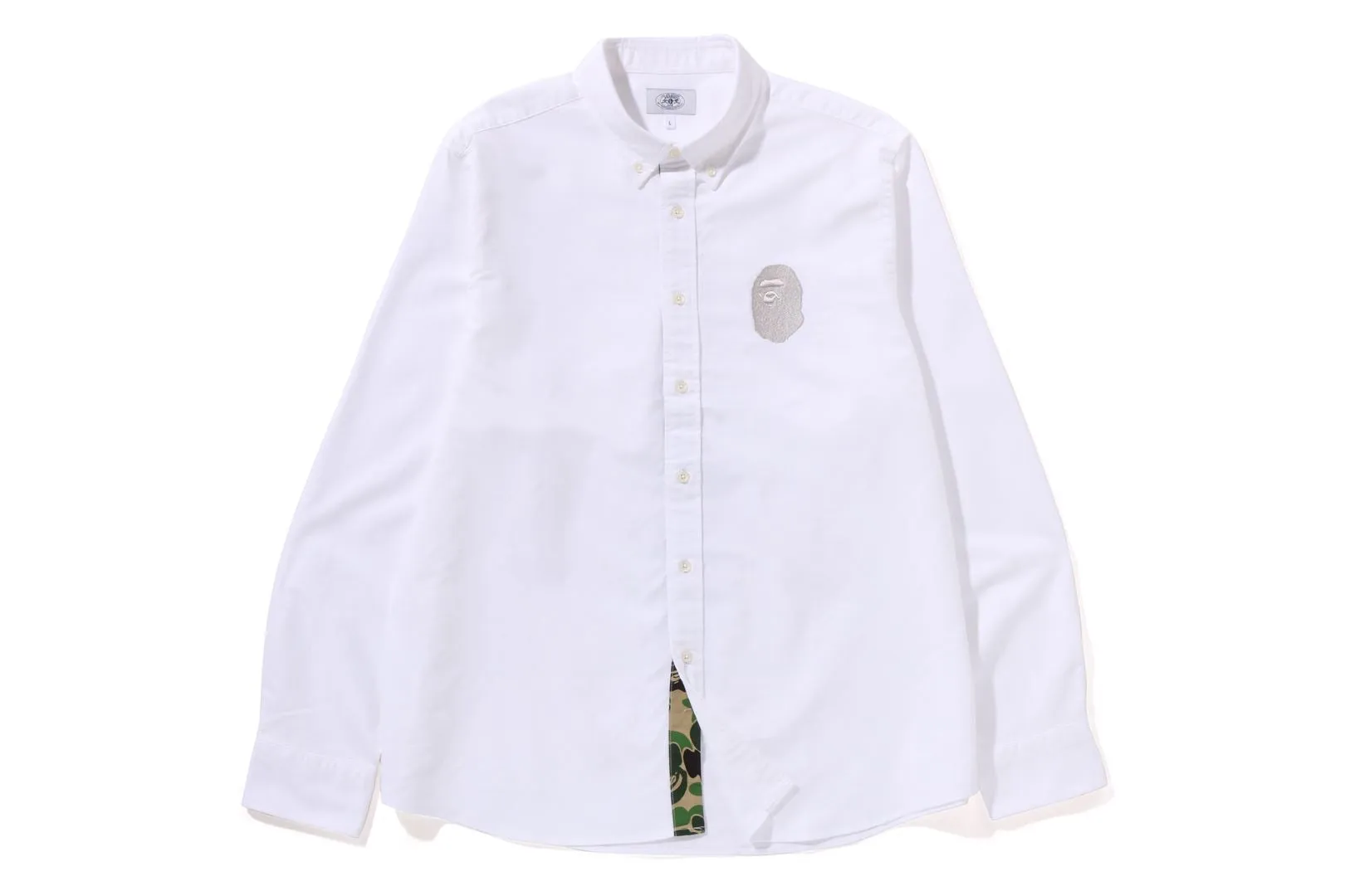 APE HEAD EMBROIDERY OXFORD SHIRT sold by Bape