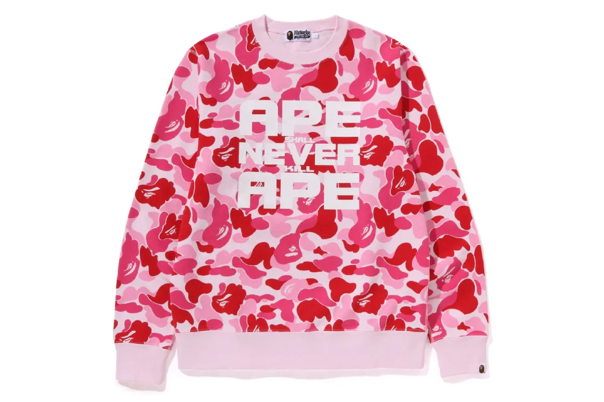 ABC CAMO ASNKA CREWNECK sold by Bape