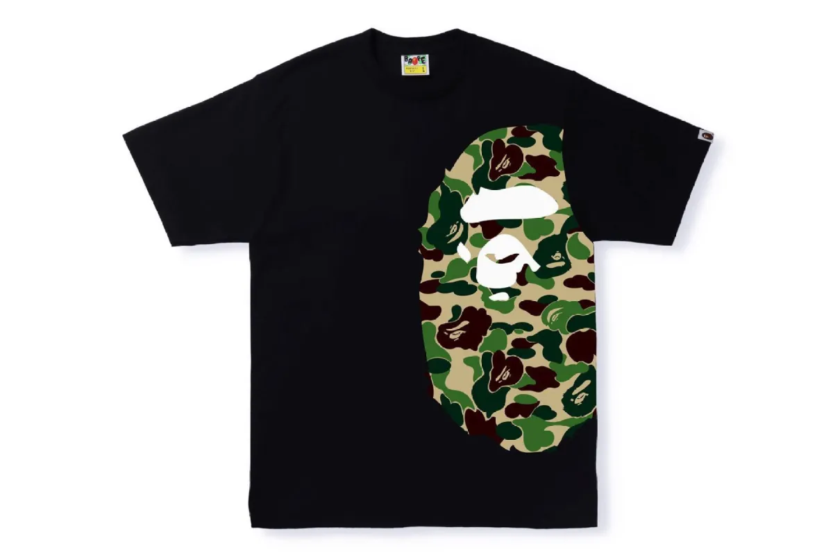 ABC CAMO SIDE BIG APE HEAD TEE sold by Bape
