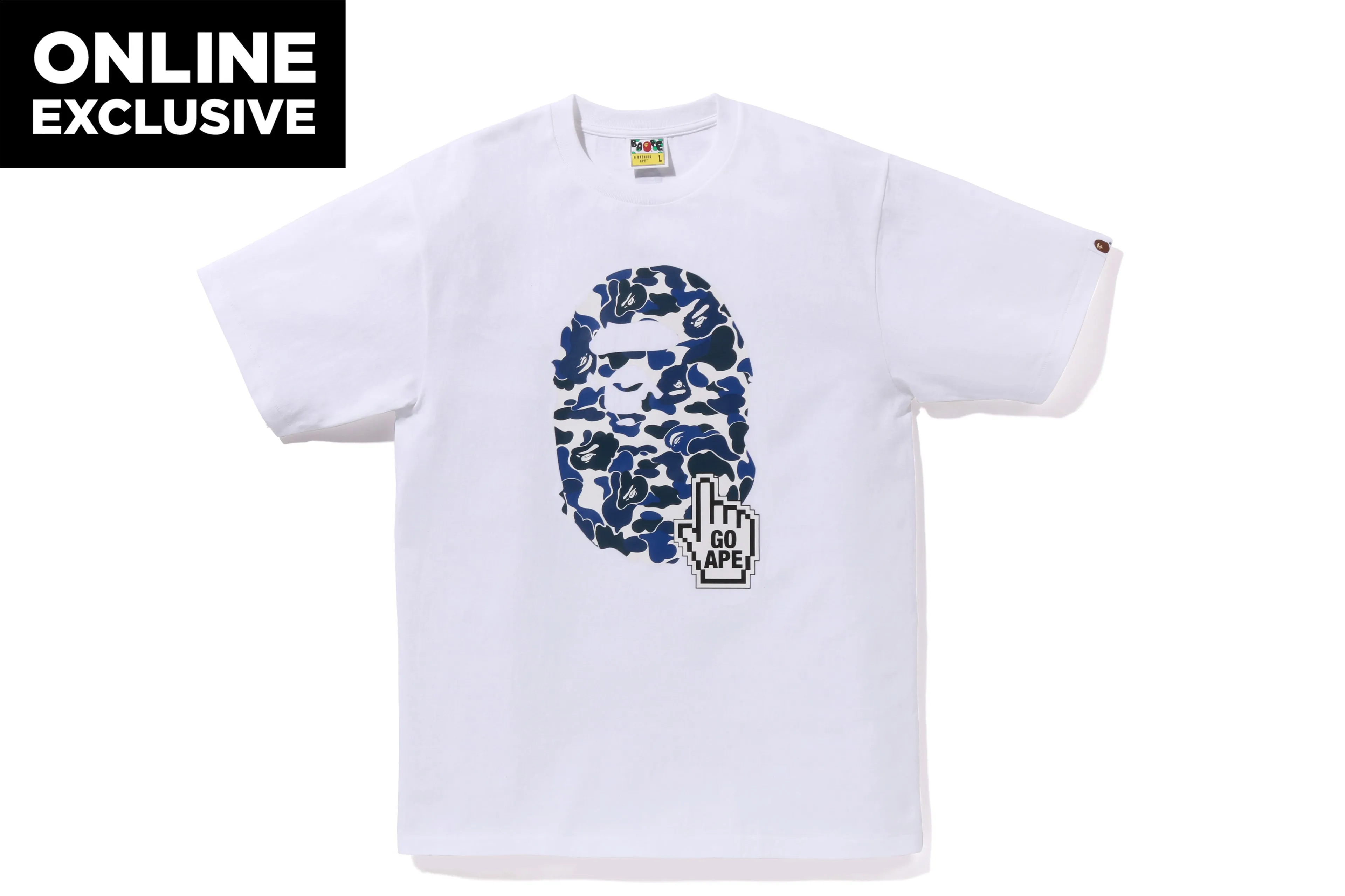 BAPE CAMO GO APE POINTER BIG APE HEAD TEE sold by Bape