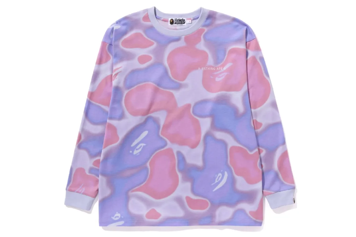 LIQUID CAMO L/S TEE sold by Bape