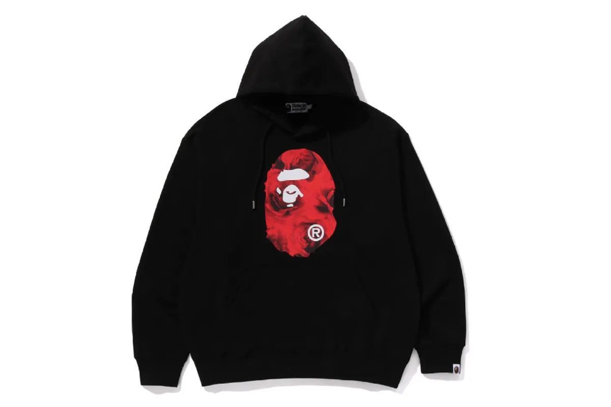 FLORAL SOLID CAMO APE HEAD RELAXED FIT PULLOVER HOODIE sold by Bape