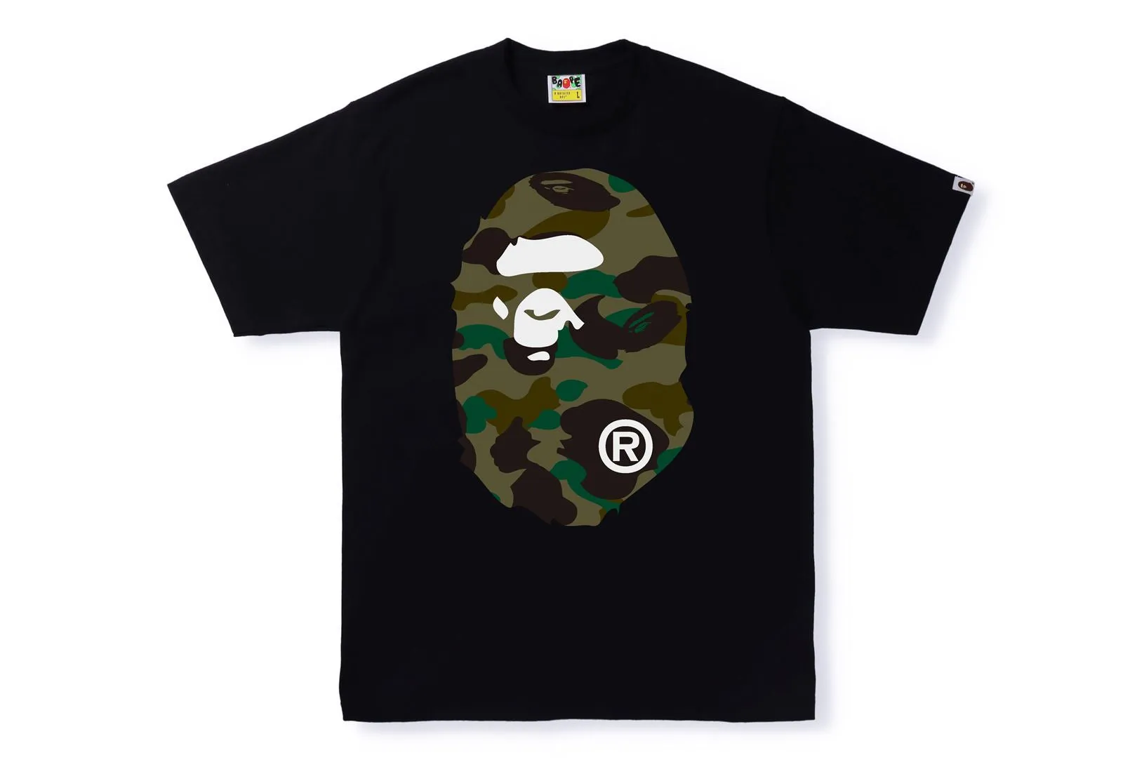 1ST CAMO BIG APE HEAD TEE sold by Bape