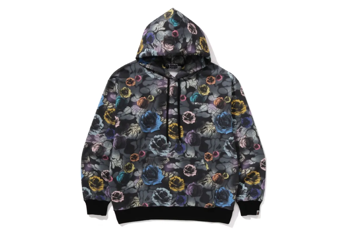 FLORAL CAMO PATTERN RELAXED FIT PULLOVER HOODIE sold by Bape