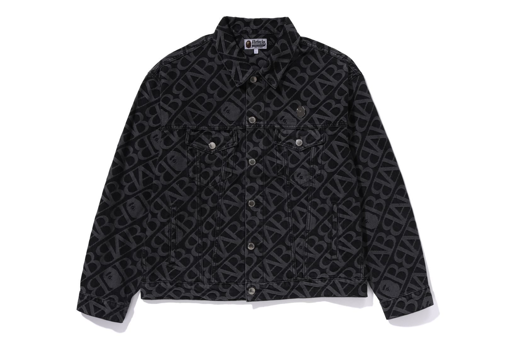 DENIM MONOGRAM METAL ONE POINT JACKET sold by Bape product image thumbnail 3