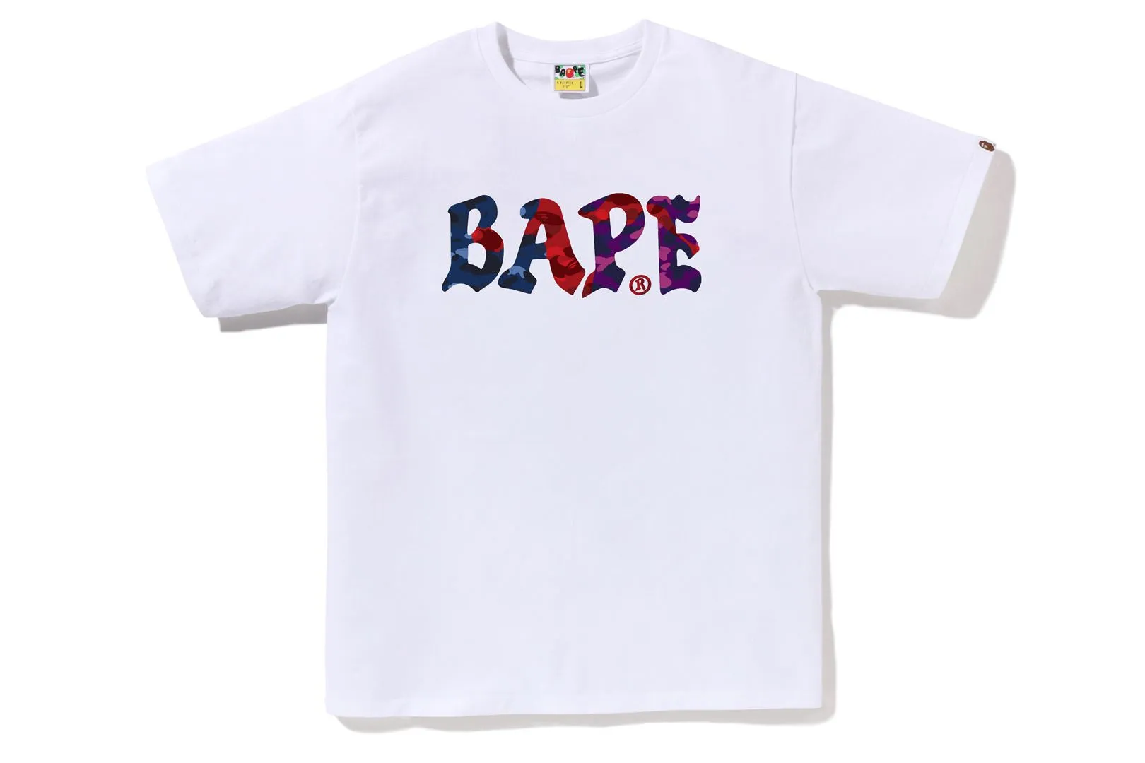 COLOR CAMO CRAZY BAPE LOGO TEE sold by Bape