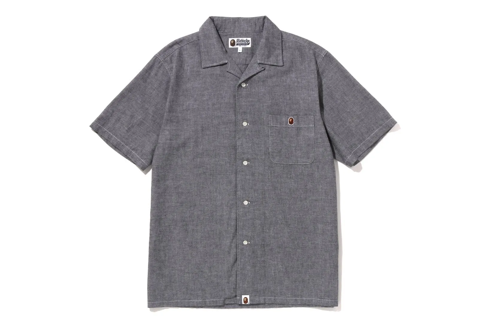 APE HEAD ONE POINT OPEN COLLAR SHIRT sold by Bape product image thumbnail 3