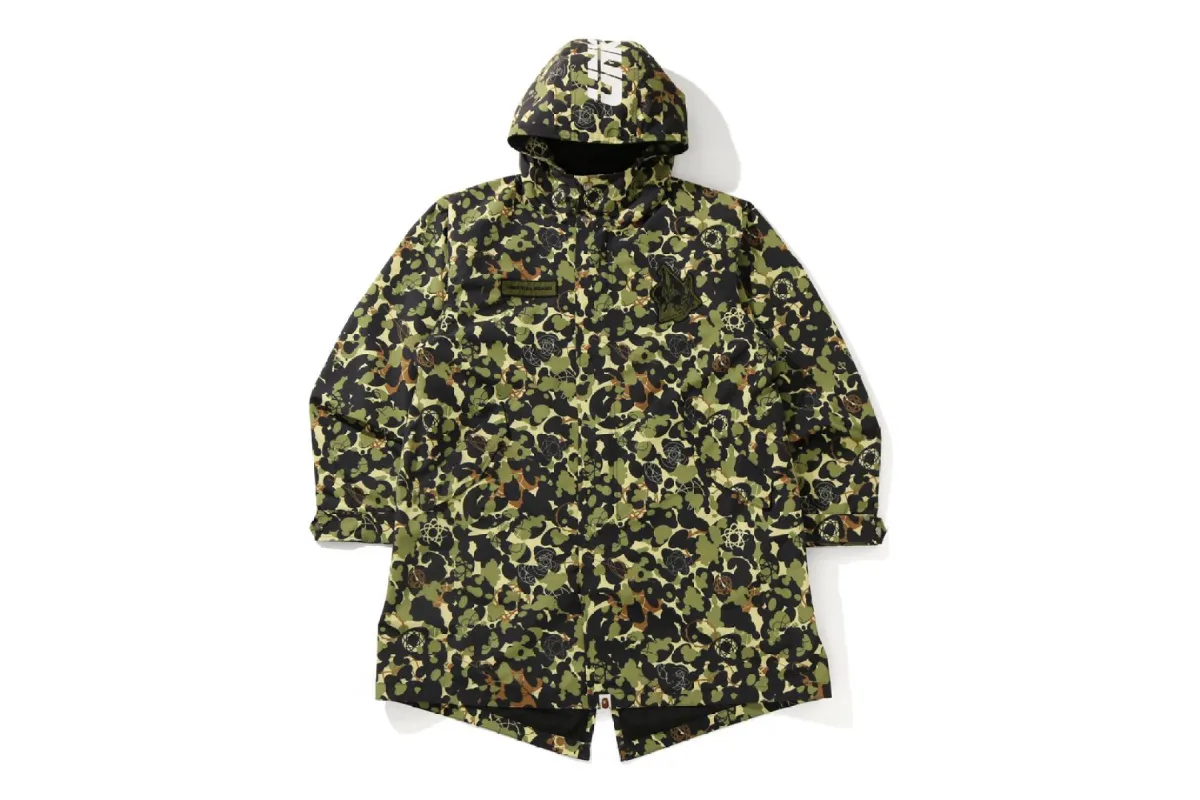 UNKLE MWA CAMO M-51 HOODIE JACKET made by Bape